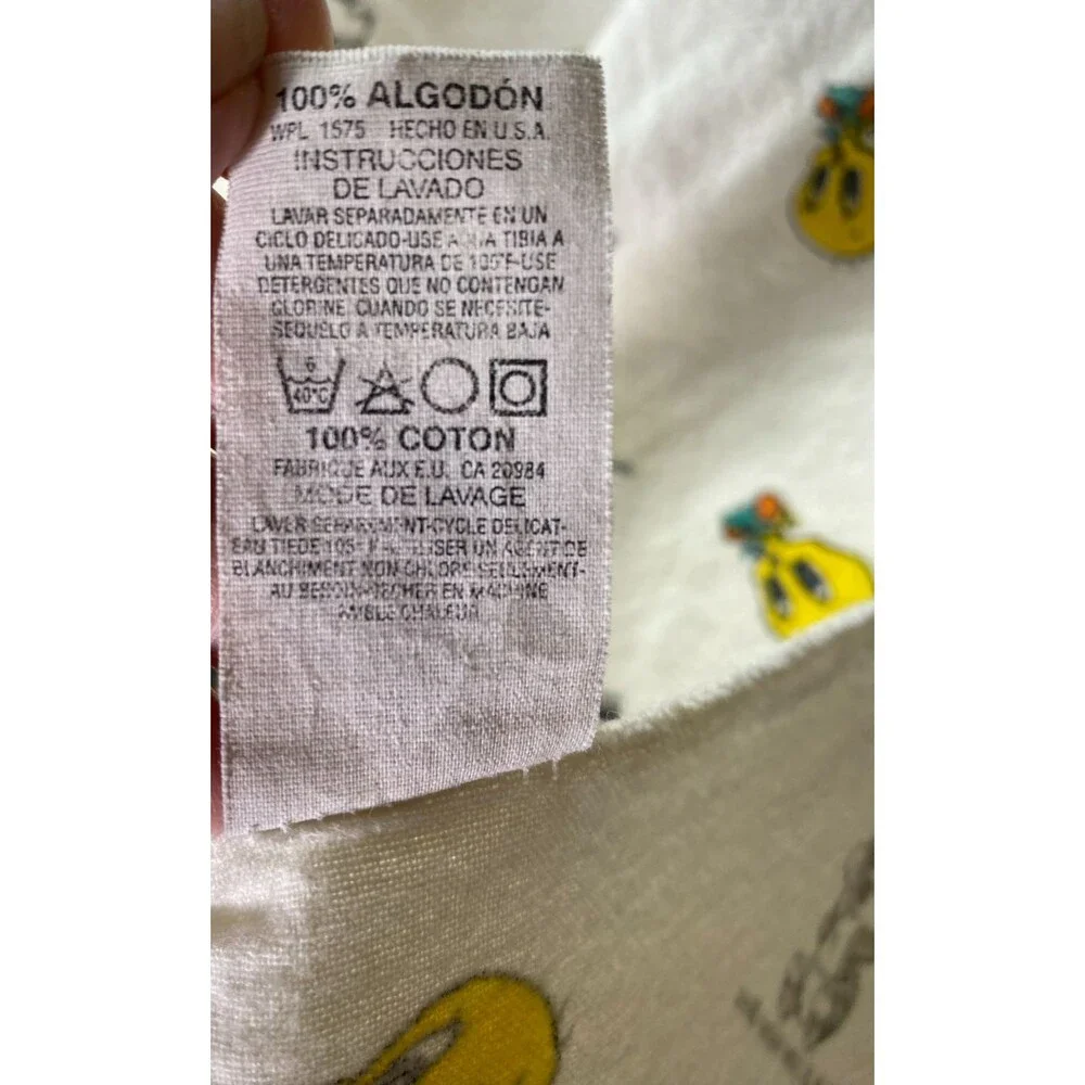 Vintage Looney Tunes Babies Receiving Blanket 1994
